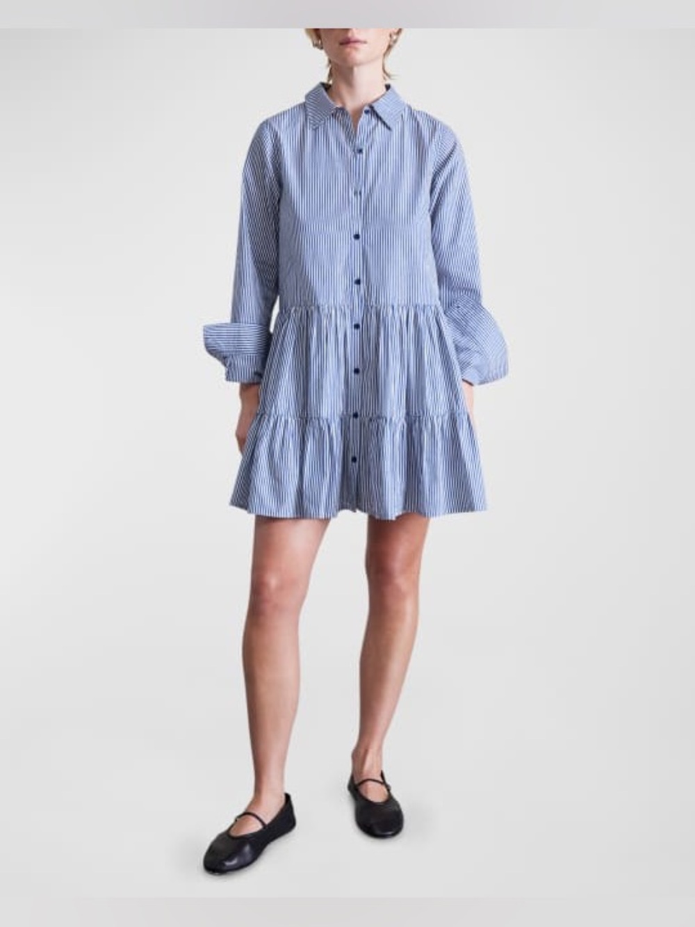 Apiece Apart Anna Shirt Dress Organic Cotton Size M NWT